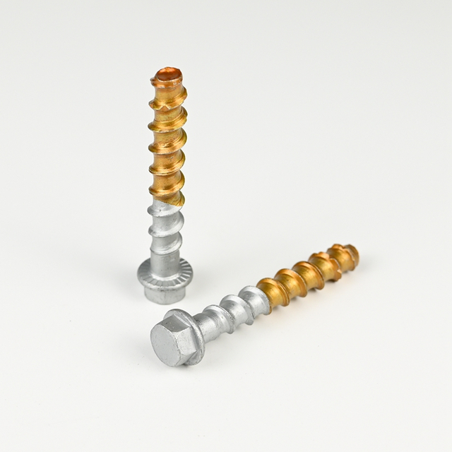 Bi-Metal SUS316 Hex Washer Head Concrete Screw Anchor 3/8-7.7X3''