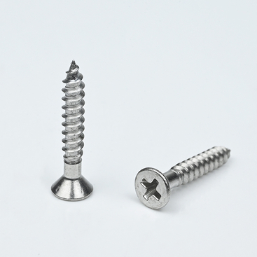 SUS304 Flat Head Phillips Wood Screw 4#-22*34