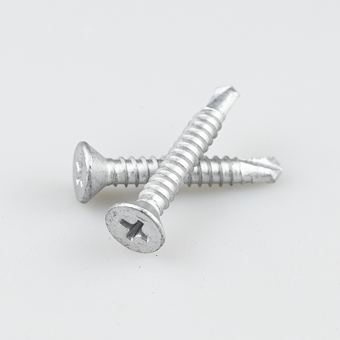SUS316+SUS410 Flat Head Phillips Self Drilling Screw ST4.8-16*32