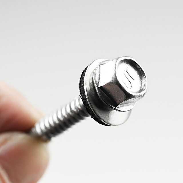 SUS316 Hex Washer Head Self Drilling Screw ST6.3-14*38