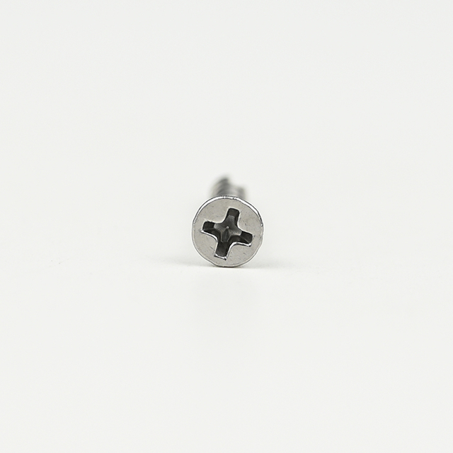 SUS410 Flat Head Phillips with 6 Ribs Chipboard Screw T-17 3.3-2.0*25