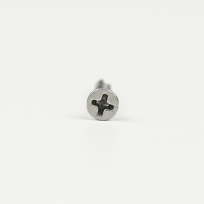 SUS410 Flat Head Phillips with 6 Ribs Chipboard Screw T-17 3.3-2.0*25
