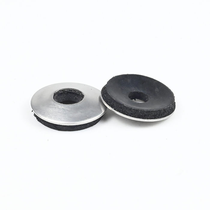 SUS304 with Black EPDM Bonded Screw Washer Ø16xØ6x0.7 - Ø15xØ5x2.0