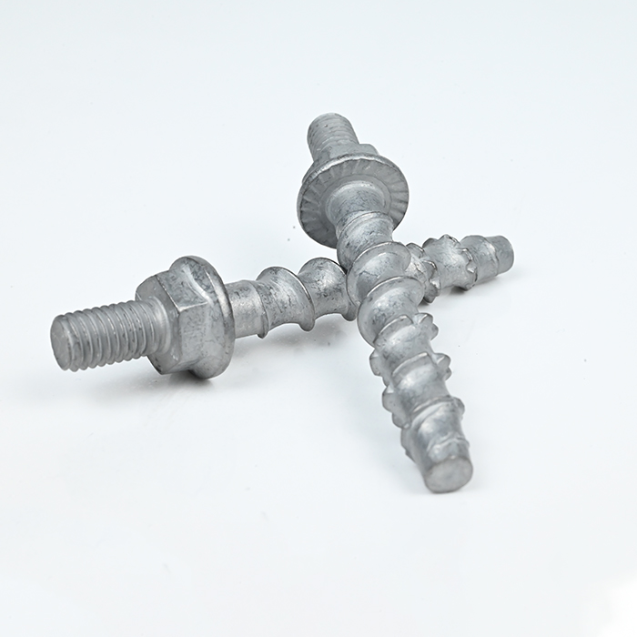 Bi-metal SUS304 Hex Flange Hanger Concrete Screw Anchor M8-7.7*55