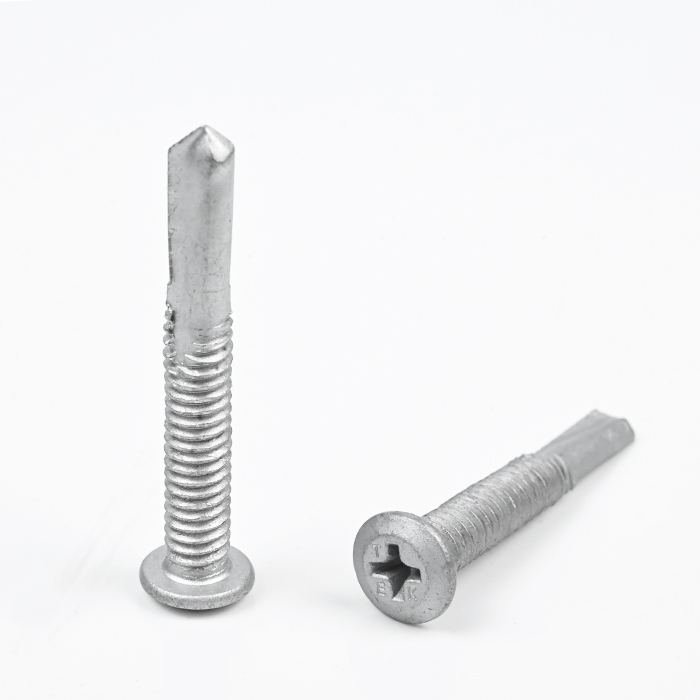 Bi-Metal SUS304 Flat Head Cross Recess Self Drilling Screw 12#-24*38,5#