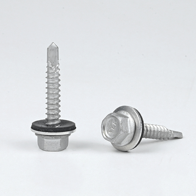 SUS410 Hex Flange Self Drilling Self Tapping Screw 12#-14*1-1/4",3#