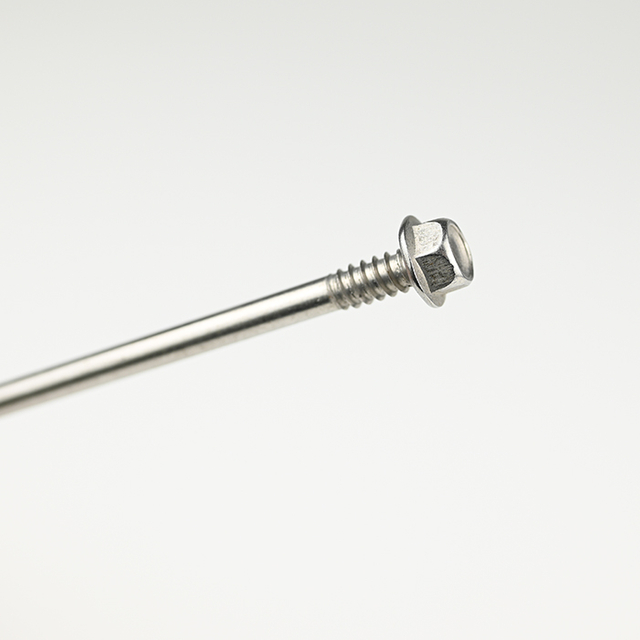 SUS410 Hex Washer Self Drilling Screw with Half Thread ST6.3-20*200