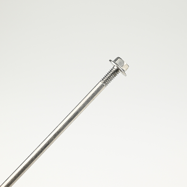 SUS410 Hex Washer Self Drilling Screw with Double Thread ST5.5-24*150