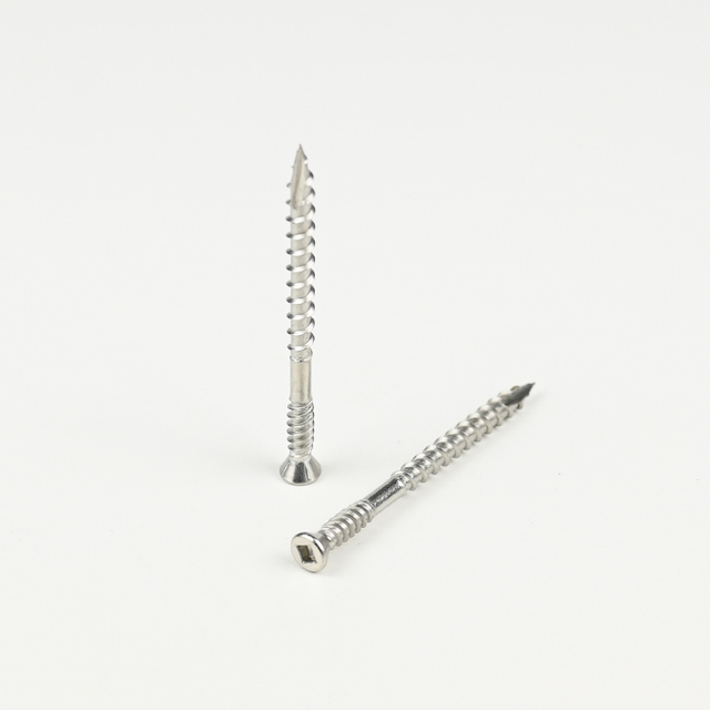 SUS316 Trim Head Square with 4 Ribs Drywall Screw 10#-8*65