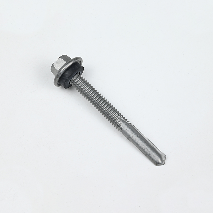 SUS410 Hex Flange Self Drilling Self Tapping Screw ST5.5-24*50,7#