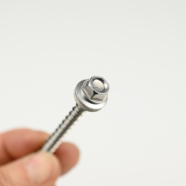 SUS410 Hex Washer Head Hi-lo Chipboard Screw M5.3-3.2*60