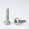 SUS316 DIN7504N Pan Head Cross Recess Self Drilling Self Tapping Screw ST4.2-18*16