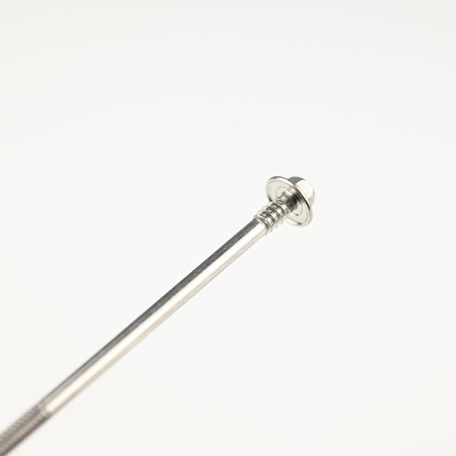 SUS410 Hex Washer Self Drilling Screw with Double Thread ST5.5-24*140