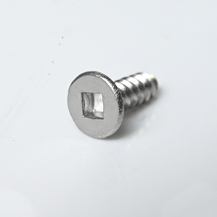 SUS304 Flat Head Square Self Tapping Screw ST3.5-20*12