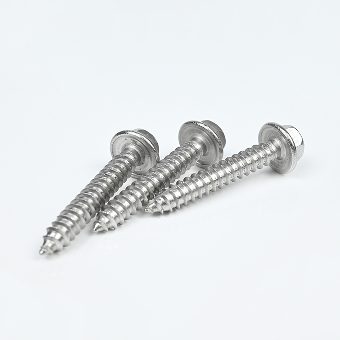 SUS316 Hex Flange Head Self Tapping Screw ST5.5-14*35