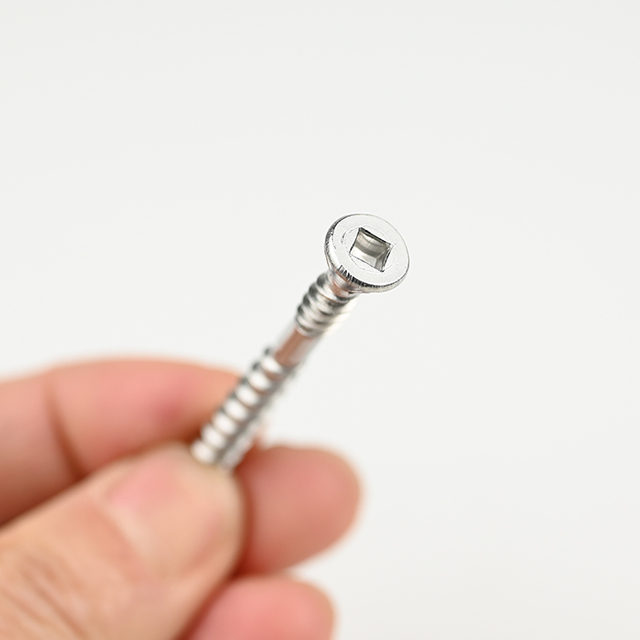 SUS304 Trim Head Square with 4 Ribs Drywall Screw 10#-8*50