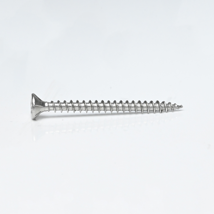 SUS316 Double Flat Head Pozi with 6 Ribs Chipboard Screw M3.5-1.6*40