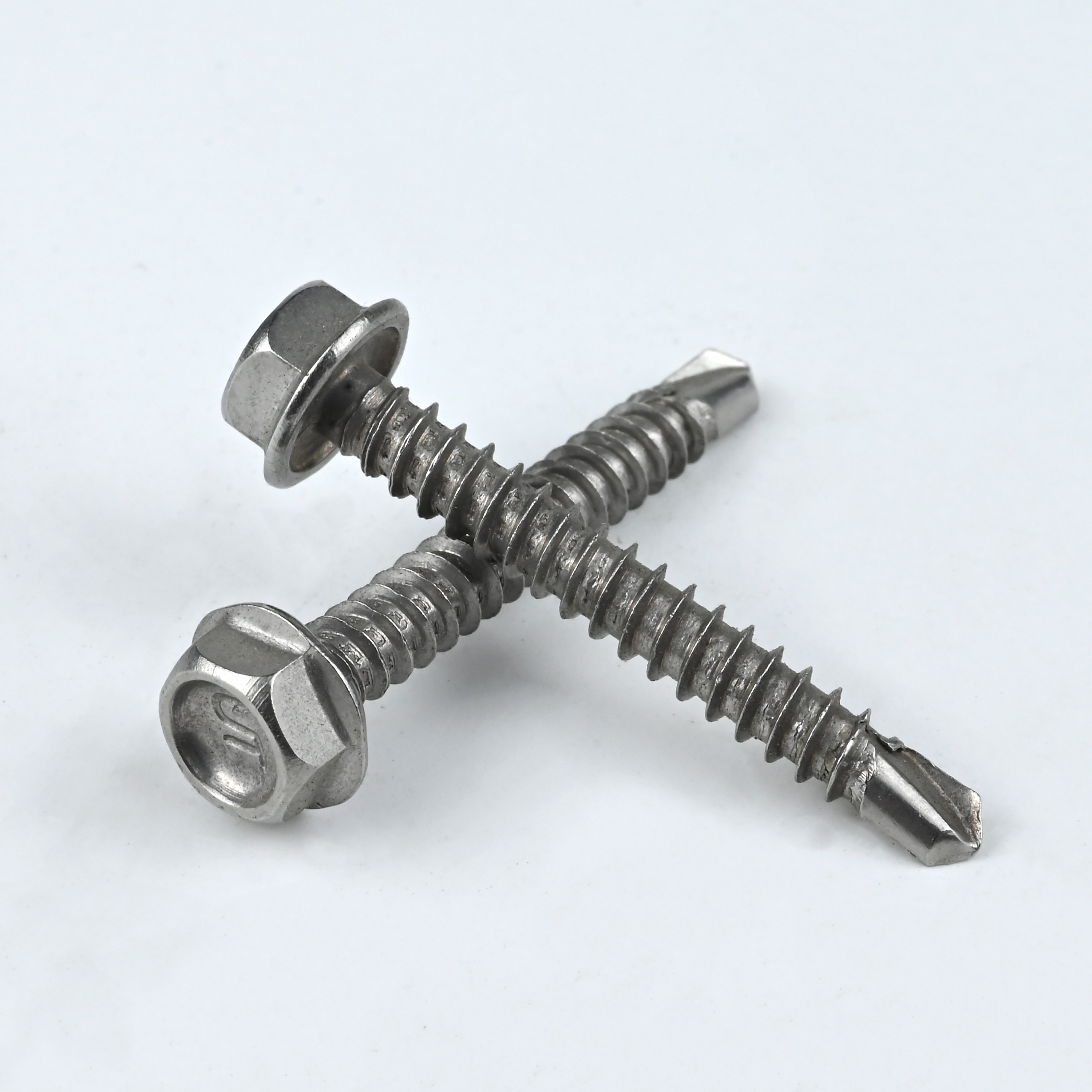 Stainless Steel 410 DIN7504K Hex Flange Head Self Drilling Tapping Screw ST4.8-16*35