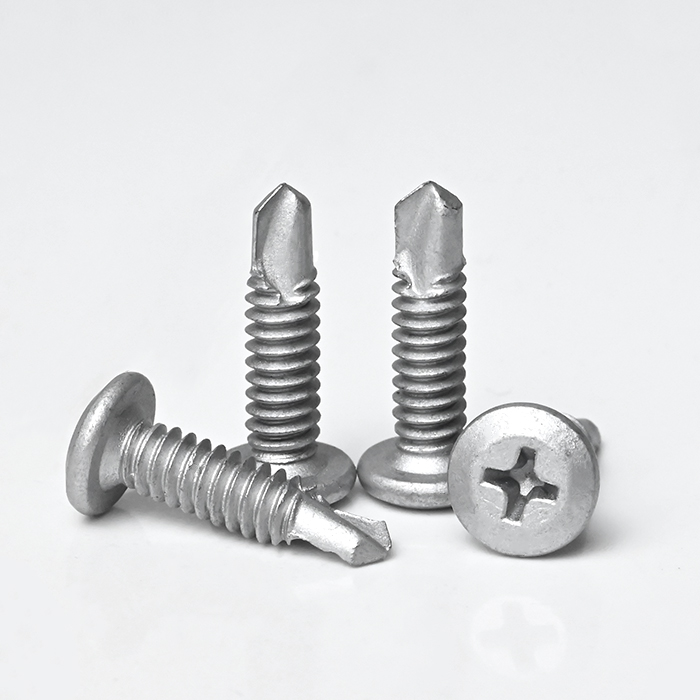 SUS410 Wafer Head Cross Recess Self Drilling Self Tapping Screw 10#-24*19