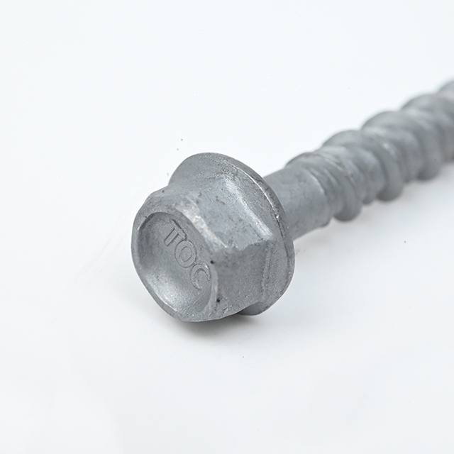 SUS410 Hex Flange Head Hi-lo Concrete Screw Anchor ST6.3-4.5*50