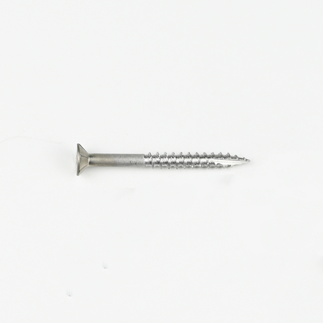 SUS410 Flat Head Pozi with 6 Ribs Chipboard Screw T-17 5.0-2.2*50