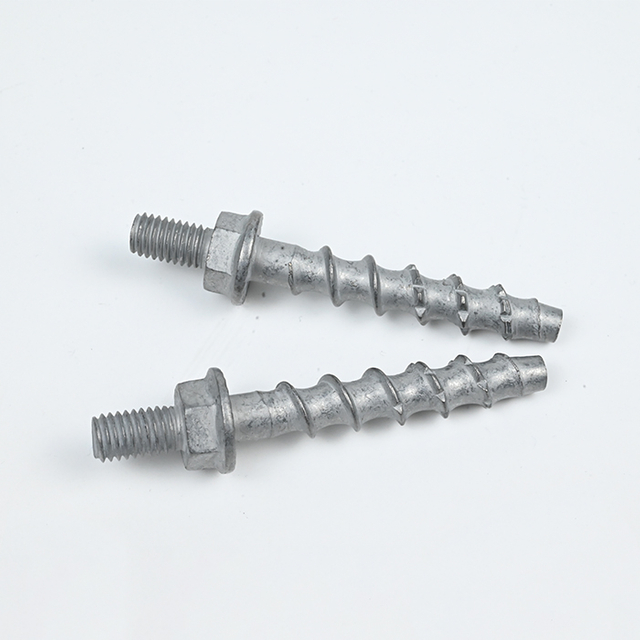 Bi-metal SUS304 Hex Flange Hanger Concrete Screw Anchor M8-7.7*55