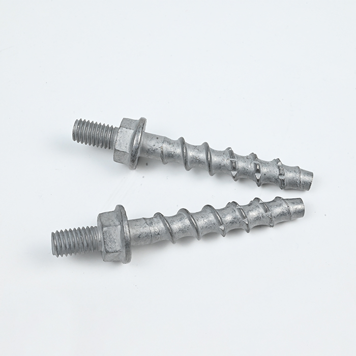 Bi-metal SUS304 Hex Flange Hanger Concrete Screw Anchor M8-7.7*55