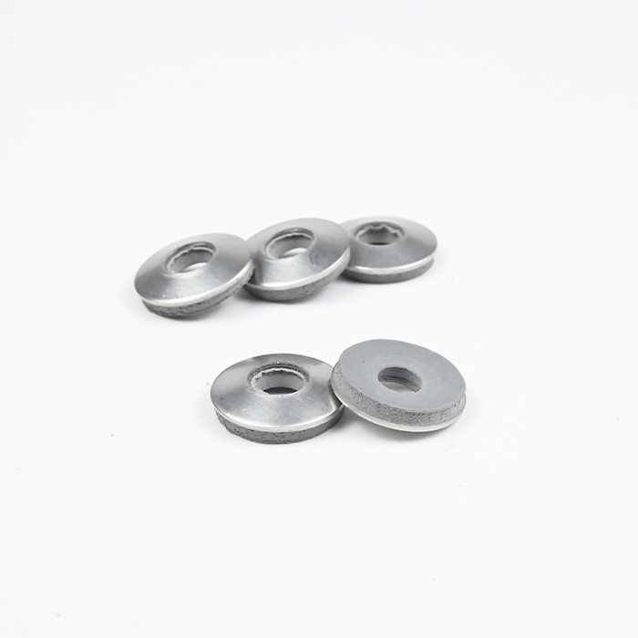 SUS304 with Grey EPDM Bonded Screw Washer Ø16xØ6.8x0.7 - Ø15xØ5.8x2.0