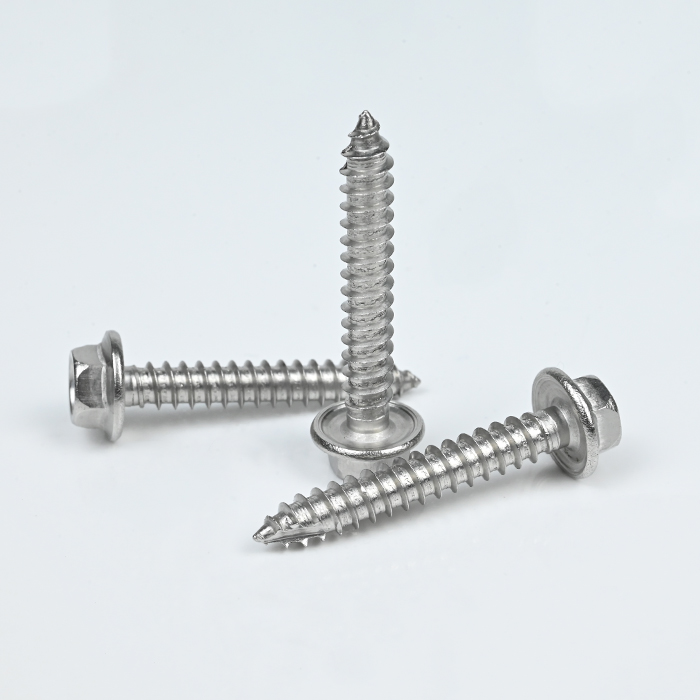 SUS316 Hex Flange Head Self Tapping Screw ST5.5-14*35