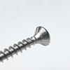 SUS316 Double Flat Head Pozi with 6 Ribs Chipboard Screw M4-1.8*35