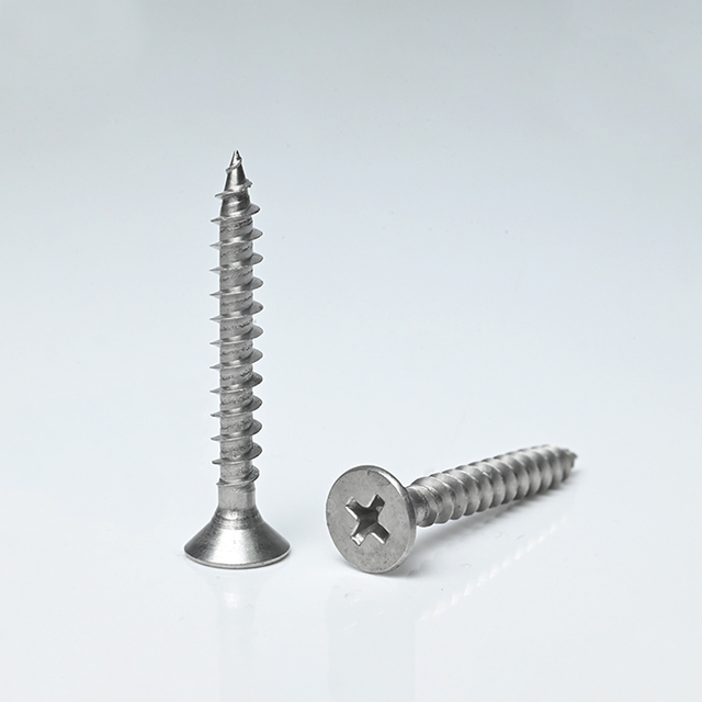 SUS410 Double Flat Head Phillips Self Tapping Screw M5-2.2*38