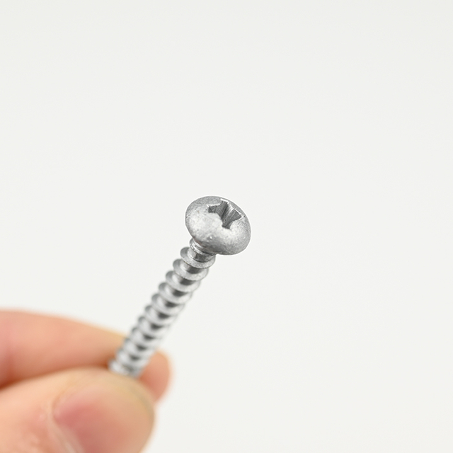 SUS410 Round Head Phillips Chipboard Screw T-17 ST4.1-2.1*35