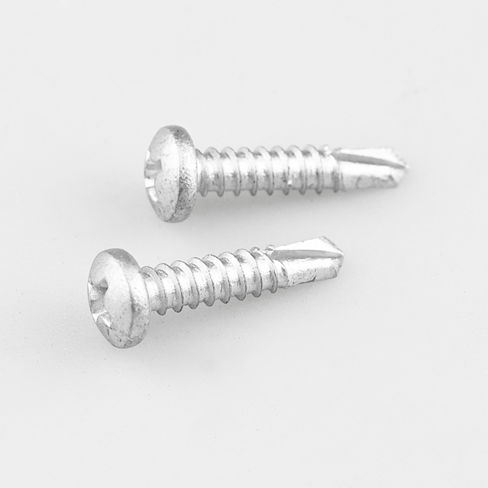 Bi-Metal Stainless Steel 304 Pan Head Cross Recess Self Drilling Screw ST4.2-18*19