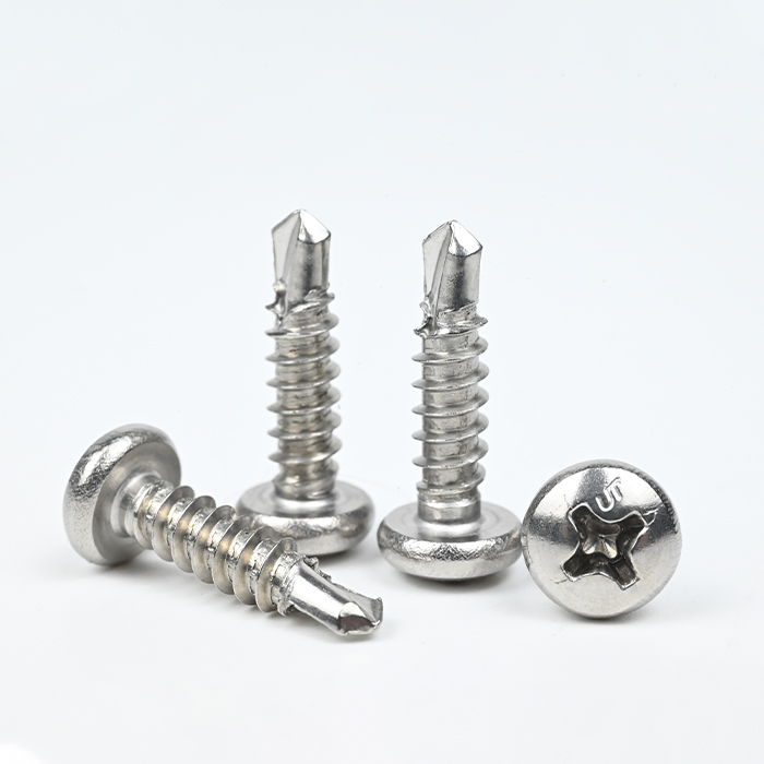 SUS316 DIN7504N Pan Head Cross Recess Self Drilling Self Tapping Screw ST4.2-18*16