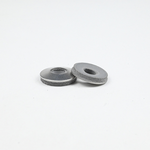 SUS304 with Grey EPDM Bonded Screw Washer Ø16xØ6.8x0.7 - Ø15xØ5.8x2.0