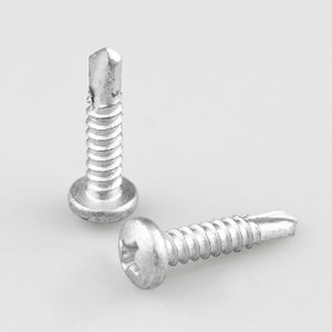 Bi-Metal Stainless Steel 304 Pan Head Cross Recess Self Drilling Screw ST4.2-18*19