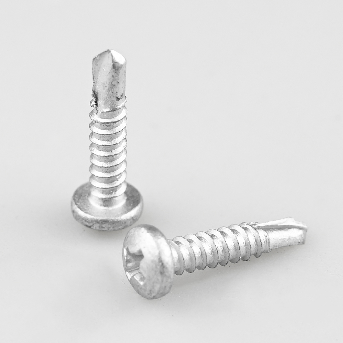 Bi-Metal Stainless Steel 304 Pan Head Cross Recess Self Drilling Screw ST4.2-18*19