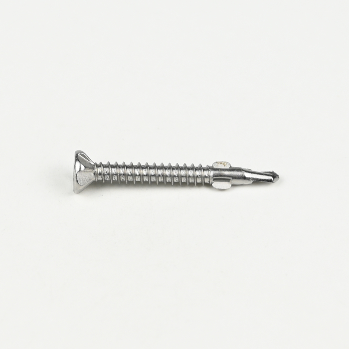 SUS410 Flat Head Phillips Self Drilling Screw with Wing ST4.2-18*38