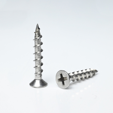 SUS304 Flat Head Phillips Chipboard Screw ST3.9*25