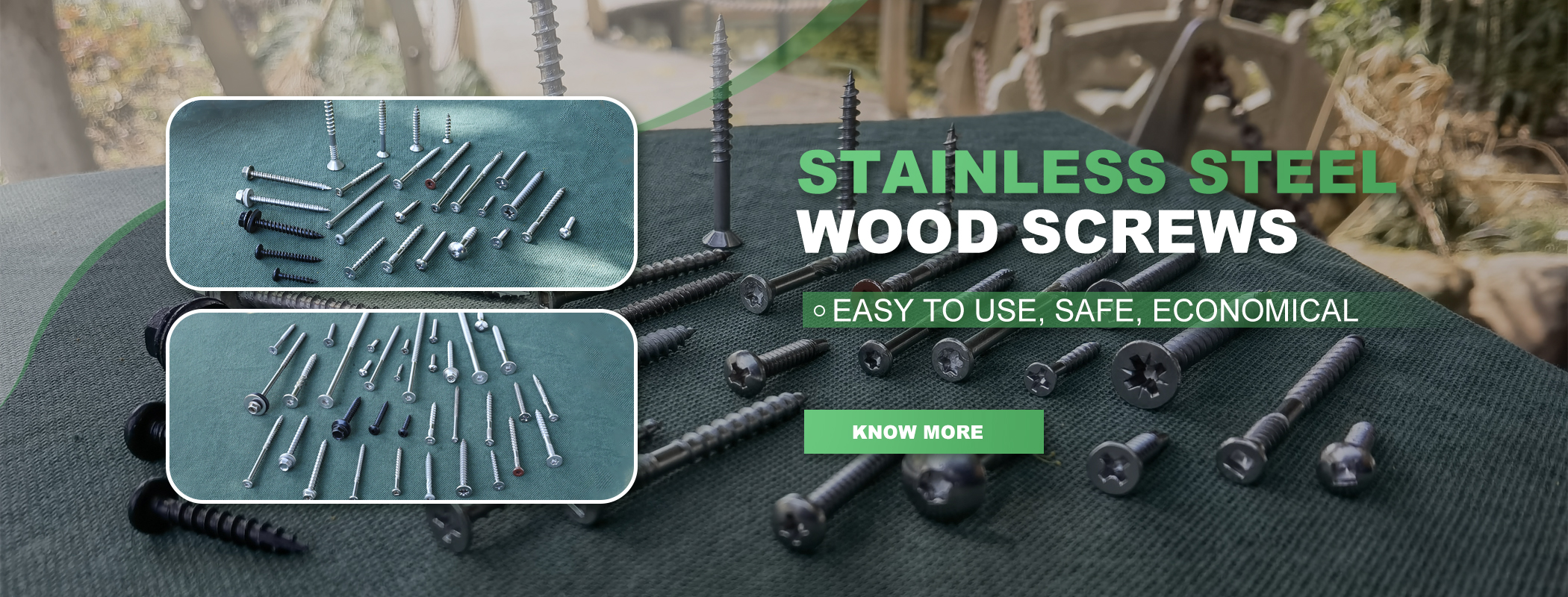 Stainless steel wood screw