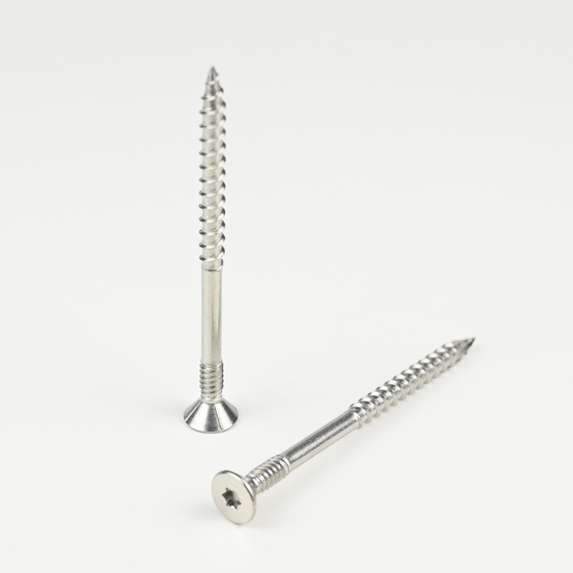 SUS316 Flat Head Star with 4 Ribs Drywall Screw 14#-7*100