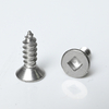 SUS304 Flat Head Square Self Tapping Screw ST3.5-20*12