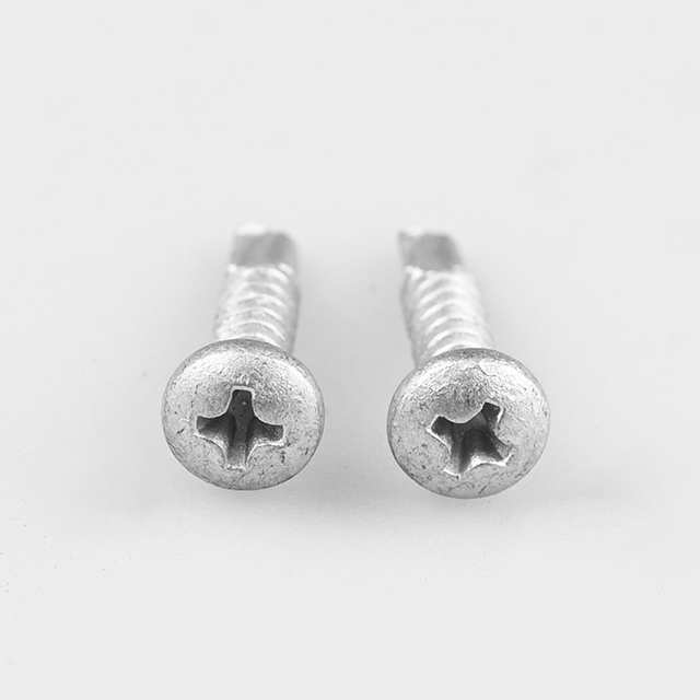 Bi-Metal Stainless Steel 304 Pan Head Cross Recess Self Drilling Screw ST4.2-18*19