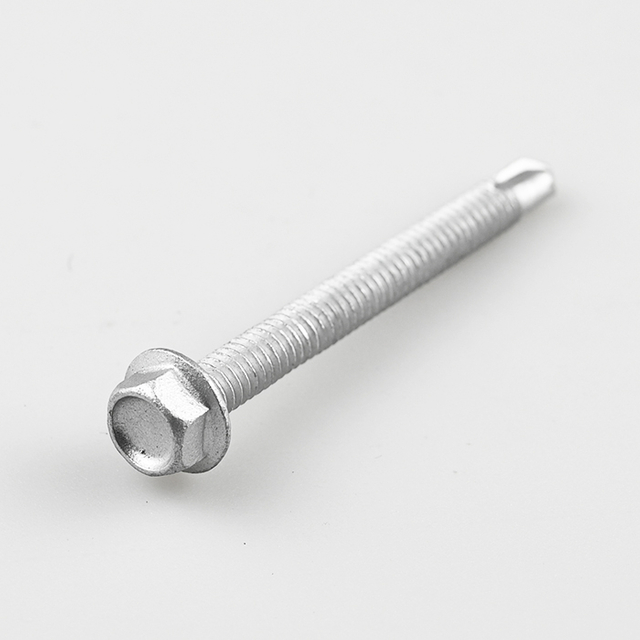 Bi-Metal SUS304 Hex Flange Self Drilling Screw ST6.3-20*65