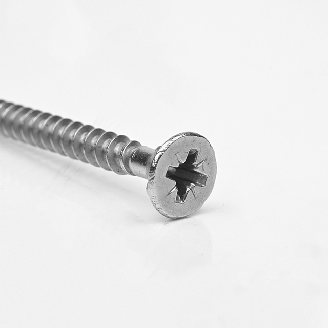 SUS316 Double Countersink Head Pozi with 6 Ribs Chipboard Screw T-17 M5-2.2*70